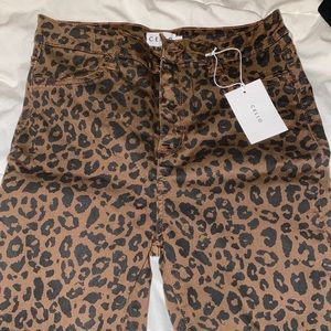 Cello leopard print jeans